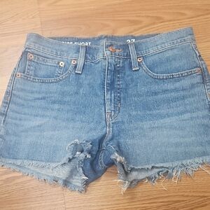 J. Crew Distressed Blue Denim Cutoff Shorts